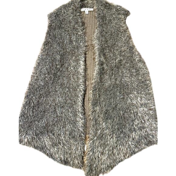 CAbi Mohair Alpaca Vest Womens M Open Front Vest Boho Glam Mob Wife Layering‎ - Picture 3 of 5